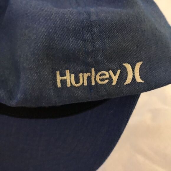 Hurley Blue Flex-Fit Fitted Style Logo Baseball Hat - Picture 14 of 15